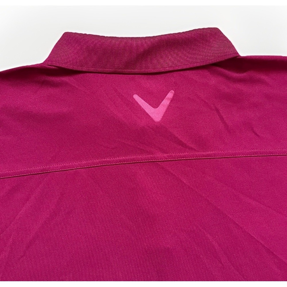 Callaway Golf Polo Opti Dri Dark Purple/red Short Sleeve Shirt Mens 3XL - Picture 8 of 8